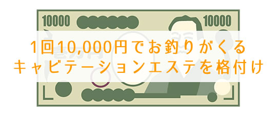 1回10,000円でお釣りがくるキャビテーションエステを格付け